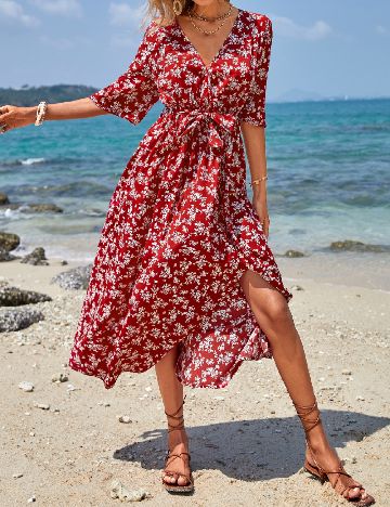 Rochie medie SHEIN, rosu