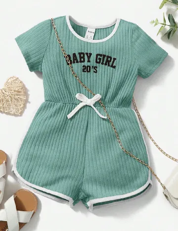 Salopeta Shein Kids, turcoaz Albastru