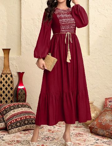 Rochie lunga SHEIN, rosu