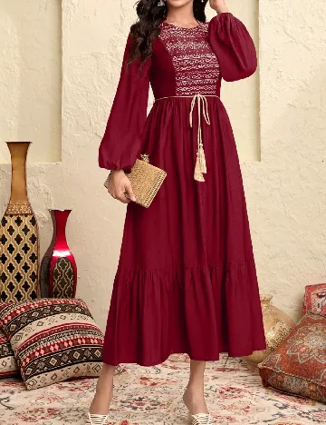 Rochie lunga SHEIN, rosu Rosu