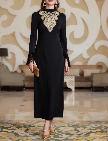 Rochie lunga SHEIN, negru Negru