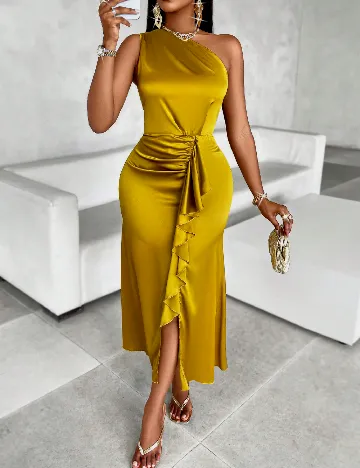 Rochie lunga SHEIN, auriu Galben