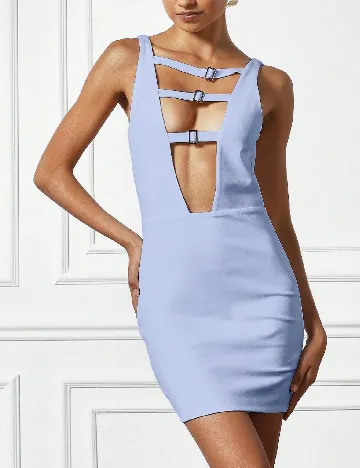 Rochie scurta SHEIN, albastru Albastru