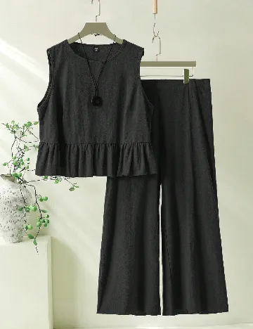 Compleu SHEIN CURVE, negru Negru