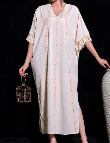 Rochie lunga SHEIN, crem Crem