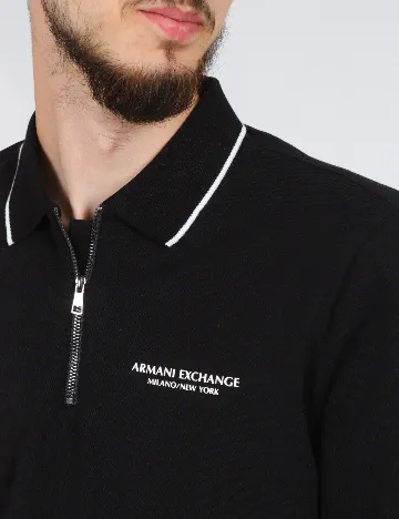 Bluza Armani Exchange, negru Negru