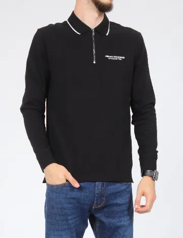 Bluza Armani Exchange, negru Negru
