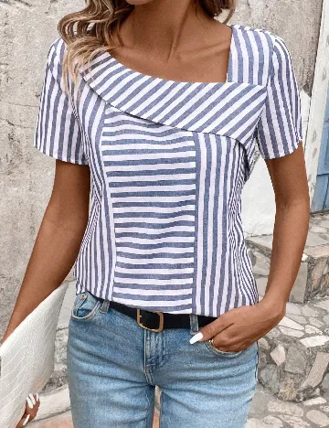 Tricou SHEIN, albastru Albastru
