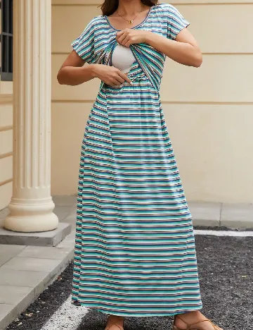 Rochie lunga SHEIN Maternity, mix culori Mix culori