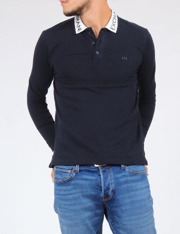 Bluza Armani Exchange, bleumarin inchis