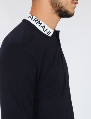 Bluza Armani Exchange, bleumarin inchis