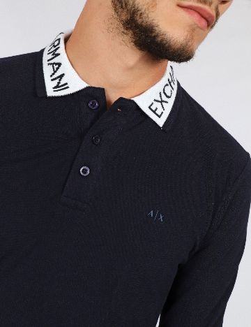 Bluza Armani Exchange, bleumarin inchis