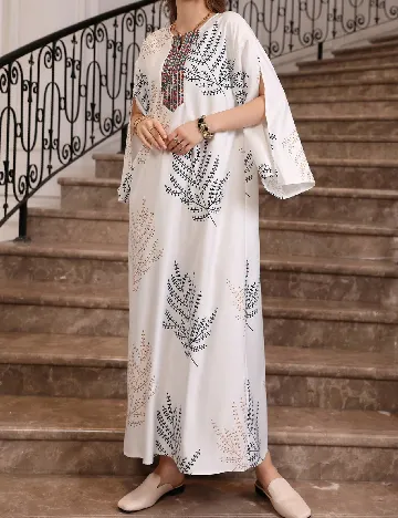 Rochie lunga SHEIN, alb Alb