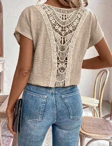 Bluza SHEIN, crem Crem