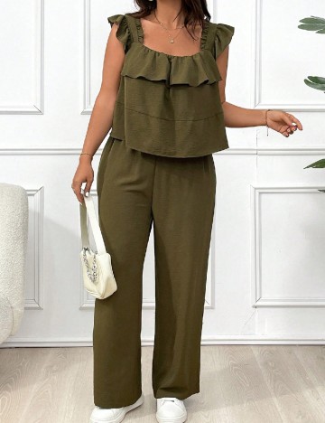 Compleu SHEIN CURVE, verde