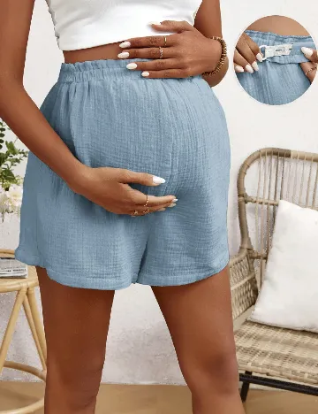 Pantaloni scurti SHEIN Maternity, albastru Albastru