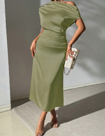 Rochie lunga SHEIN, verde