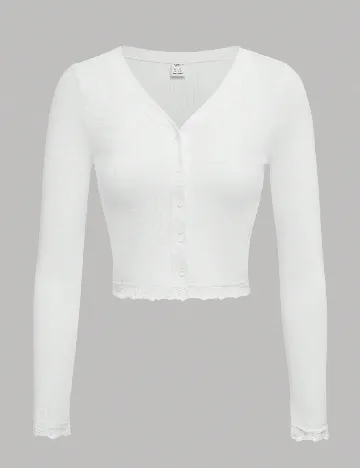 Bluza Shein Kids, alb Alb