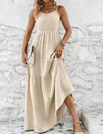 Rochie lunga SHEIN, crem Crem