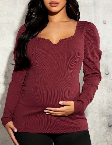 Bluza SHEIN Maternity, rosu