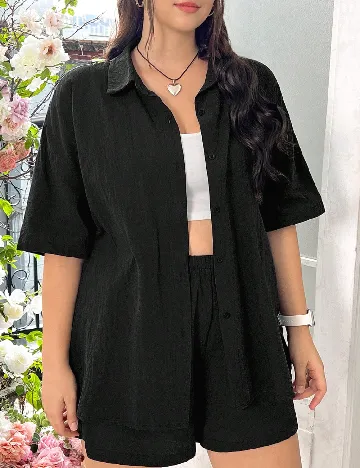 Compleu SHEIN CURVE, negru Negru
