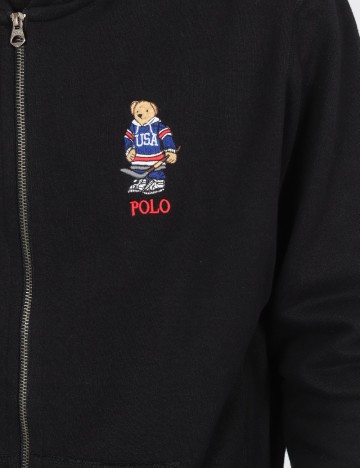 Hanorac Oversize Polo Ralph Lauren, negru