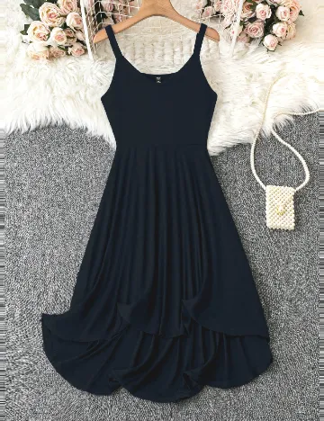 Rochie medie SHEIN CURVE, albastru Albastru