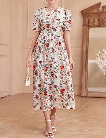Rochie lunga SHEIN, floral print