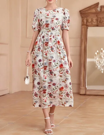 Rochie lunga SHEIN, floral print Floral print