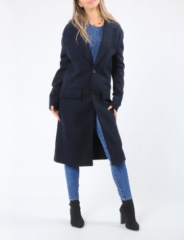 Palton oversize Zara, bleumarin