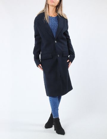 Palton oversize Zara, bleumarin