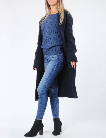 Palton oversize Zara, bleumarin