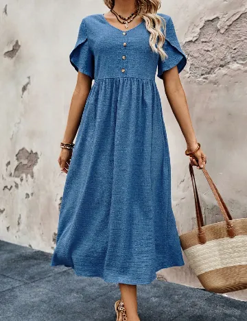 Rochie lunga SHEIN, albastru Albastru