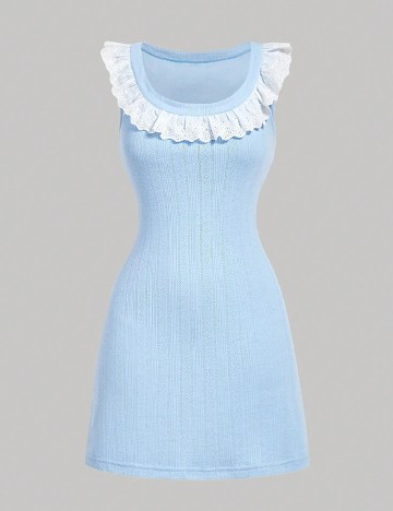 Rochie scurta SHEIN, albastru