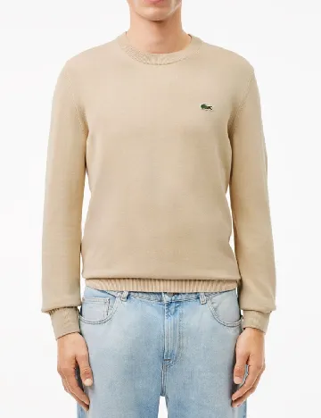 Bluza Lacoste, crem Crem