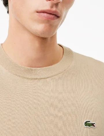 Bluza Lacoste, crem Crem