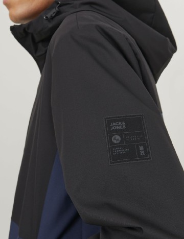 Geaca Jack&Jones, negru/albastru