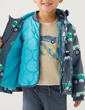 Geaca de ploaie M&S Collection, albastru Albastru
