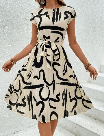 Rochie medie SHEIN, alb Alb
