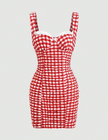 Rochie scurta SHEIN, rosu