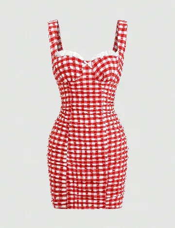 Rochie scurta SHEIN, rosu Rosu