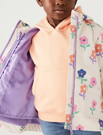 Geaca impermeabila M&S Collection, floral print Floral print