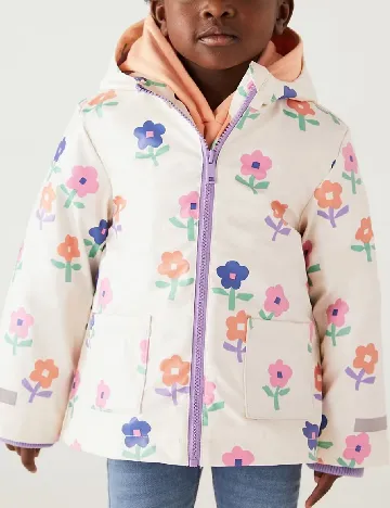 Geaca impermeabila M&S Collection, floral print Floral print