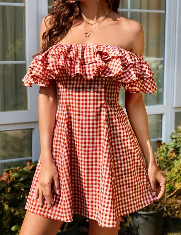 Rochie scurta SHEIN, rosu Rosu