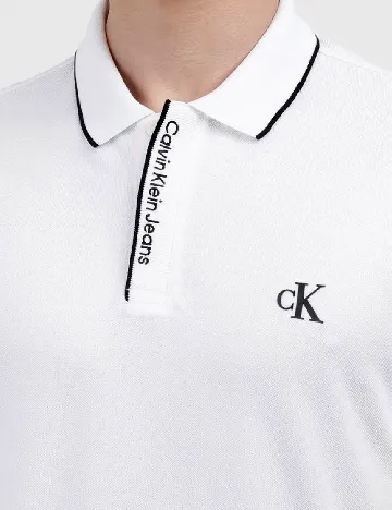 Bluza Calvin Klein Jeans, alb Alb