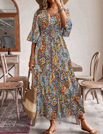 Rochie lunga SHEIN, mix culori