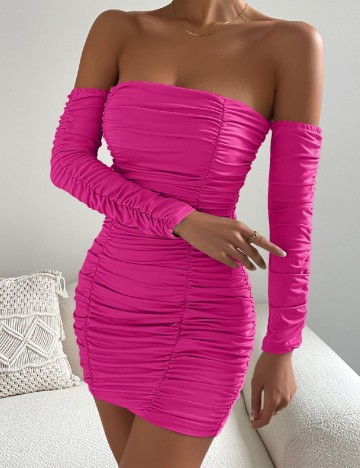 Rochie scurta SHEIN, roz