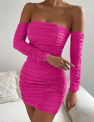Rochie scurta SHEIN, roz Roz
