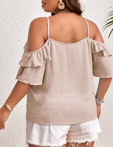 Bluza SHEIN CURVE, piersica Roz
