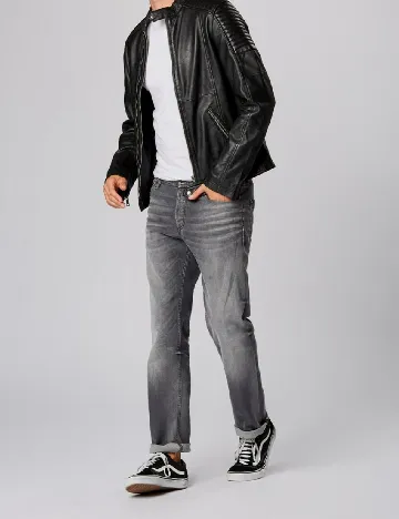 Blugi Jack&Jones, gri inchis Gri